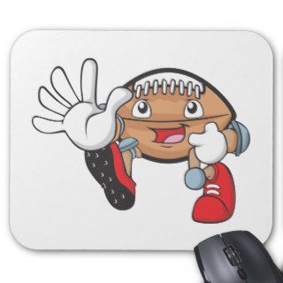 Football Stop Referee Blow Whistle Shirt Mouse Pad