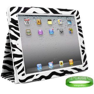 The NEW Apple iPad 3 Animal Print Smart Cover Leather Case Sleep Function and Built In Stand (Classic Velveteen Zebra Pattern) Computers & Accessories