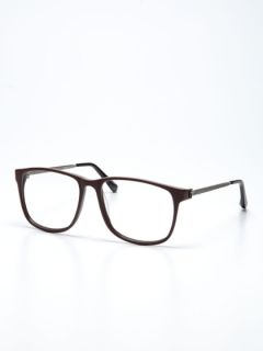 Matte Burgundy Oversized Square Optical Frame by Linda Farrow Luxe