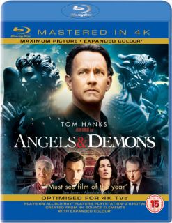 Angels and Demons   Mastered in 4K Edition (Includes UltraViolet Copy)      Blu ray