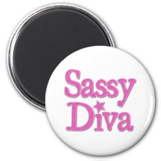 Sassy Diva Refrigerator Magnet