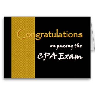 CUSTOM NAME Congratulations   CPA Exam Card