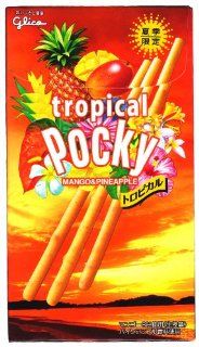 Mango & Pineapple Tropical Flavor Pocky Stick Snack (Japanese Import) [B678][SA ICSH]  Cracker Sticks  Grocery & Gourmet Food