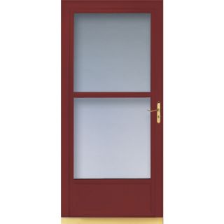 LARSON Cranberry Tradewinds Mid View Tempered Glass Storm Door (Common 81 in x 36 in; Actual 80.71 in x 37.56 in)