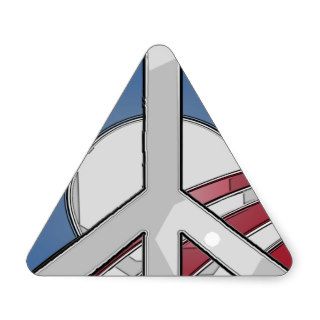 Obama Peace Sign Triangle Sticker