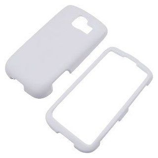 White Rubberized Protector Case for LG Optimus S LS670 Cell Phones & Accessories