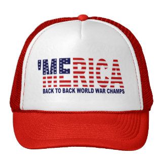 'MERICA U.S. Flag World War Champs Mesh Hats