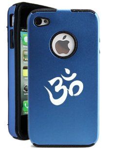 SudysAccessories Ohm iPhone 4 Case iPhone 4S Case   MetalTouch Blue Aluminium Shell With Silicone Inner Protective Designer Case Cell Phones & Accessories