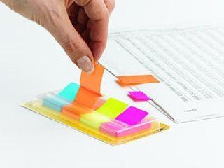 Post it Pop Up Page Markers, 1"X1.5", Assorted Colors, 200/Pack, Dispenser MMM672P1  Tape Flags 