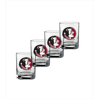 Double Old Fashion Set of 4 Glasses   Florida State University