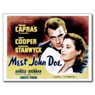 "Meet John Doe" Postcard