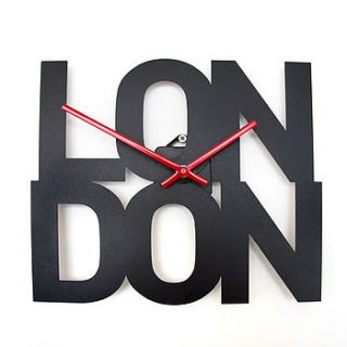 london   typographic city clock by goodwin & goodwin