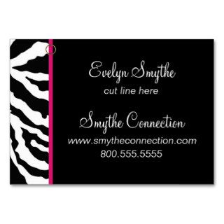 Zebra Print Business Card Template