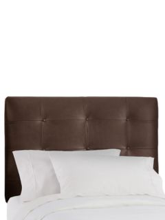 Bonded Leather Button Headboard by Skyline Furniture