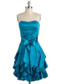 Who Wants to Be a Frillionaire Dress in Teal  Mod Retro Vintage Dresses