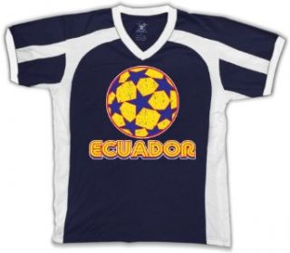 Ecuador Soccer Mens V neck Sports T shirt, Ecuadorian Football National Pride Men's Sport Shirt Clothing