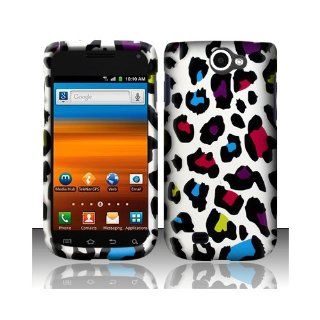 Silver Colorful Leopard Hard Cover Case for Samsung Galaxy Exhibit 4G SGH T679 Cell Phones & Accessories