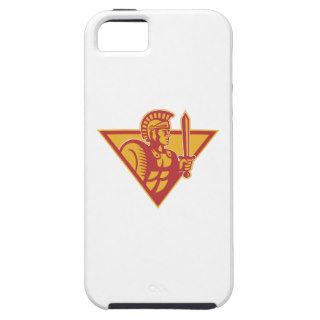 Roman Centurion Soldier With Sword And Shield iPhone 5 Case