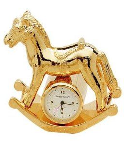 "Rocking Horse" Mini Collectible Clock by Sergio Valente   Mantel Clocks