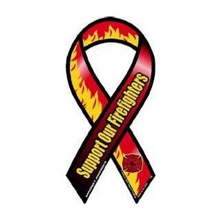 Support Our Firefighters Mini Ribbon Magnet Automotive