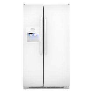 Frigidaire 26 cu ft Side by Side Refrigerator with Single Ice Maker (White) ENERGY STAR