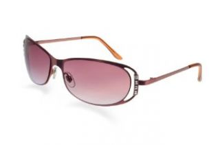 BluBlocker Bevel Edge Pink/Purple Cut Out Frame Sunglasses 61mm width lens Clothing
