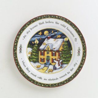 Portmeirion A Christmas Story Dinner Plates, Series 4, Set of 4 Kitchen & Dining