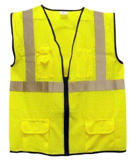 SAS Safety 690 2210 ANSI Class 2 Surveyor's Vest Yellow, X Large    