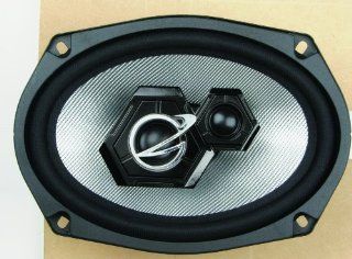 Planet Audio BB690 6 Inch x 9 Inch 3 Way Silver Glass Fiber Woofer Cone Speaker System  Component Vehicle Speaker Systems 