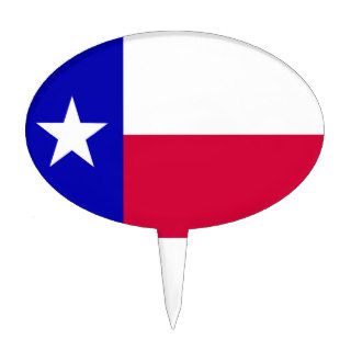 Texas Flag Cake Pick