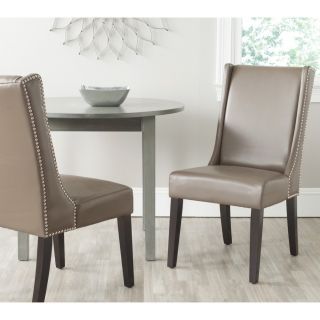 Sher Clay Bi cast Leather Side Chair (set Of 2)