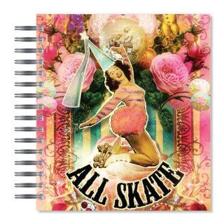 ECOeverywhere All Skate Picture Photo Album, 18 Pages, Holds 72 Photos, 7.75 x 8.75 Inches, Multicolored (PA12246)  Wirebound Notebooks 