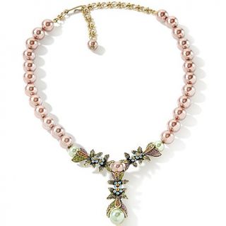 Heidi Daus "Vine and Divine" Simulated Pearl Drop Necklace