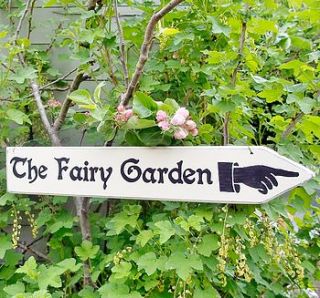 Personalised Fairy Garden Sign