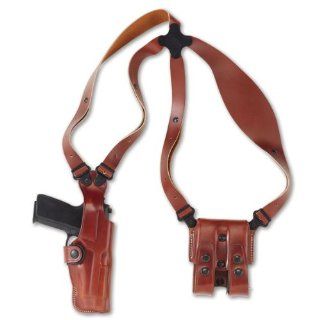 Galco Vertical Shoulder Holster System for S&W L FR 686 4 Inch (Tan, Ambi)  Airsoft Stomach Band Holsters  Sports & Outdoors