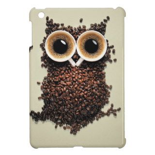 Coffee Owl iPad Mini Covers