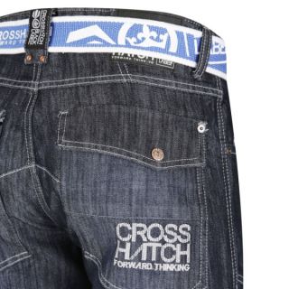 Crosshatch Mens Corona Denim Jeans   Dark Wash      Mens Clothing
