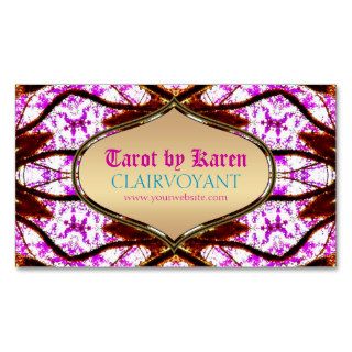 Pink Visionary Goddess Tarot Business Cards