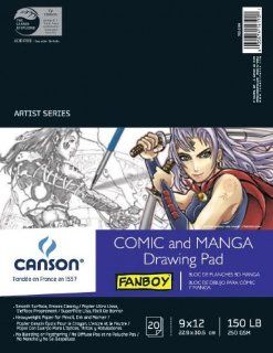 Canson C702 2194 9 in. x 12 in. Fanboy Manga Drawing Media Drawing Pad Toys & Games