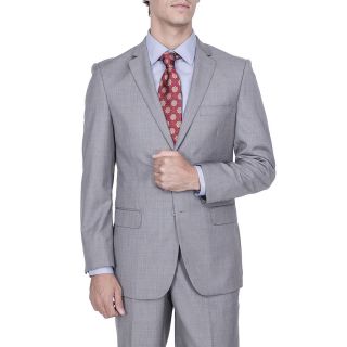 Mens Modern Fit Grey 2 button Suit