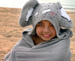 elsie the elephant hooded towel by slumberbugs