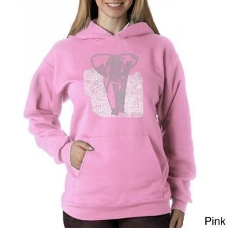Los Angeles Pop Art Los Angeles Pop Art Womens Endangered Species Elephant Sweatshirt Pink Size XL (16)