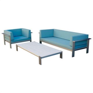 Modern Outdoor Luma Deep Seating Group with Cushions lu sfa/ // aa