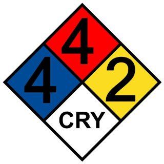 NFPA 704 4 4 2 Cry Sign NFPA PRINTED 442CRY NFPA Diamonds  Message Boards 