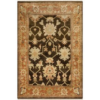 Safavieh Oushak Brown/ Rust Hand knotted Wool Area Rug (4 X 6)