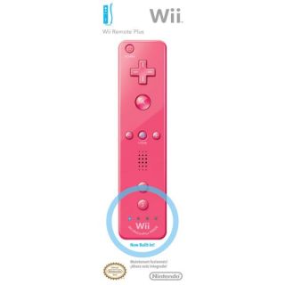 Official Wii Remote Plus Controller (Pink)      Games Accessories