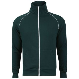 Brave Soul Mens Retro Zip Through Jacket    Green      Mens Clothing