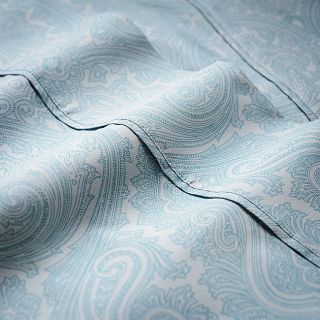 Italian Paisley 600 Thread Count Cotton Blend Sheet Set And Pillowcase Separates