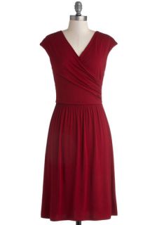 Cheers to You Dress in Wine  Mod Retro Vintage Dresses