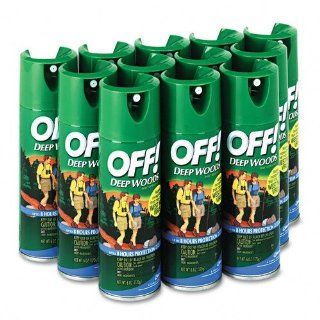 OFF CB018425CT Deep Woods Off, 6 oz. Aerosol Can, 12 Cans/Carton Health & Personal Care